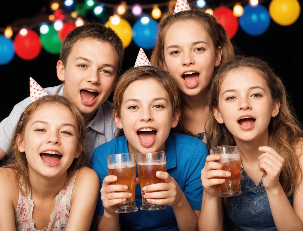 Wirkung glücklicher Jugendlicher beim Alkoholkonsum